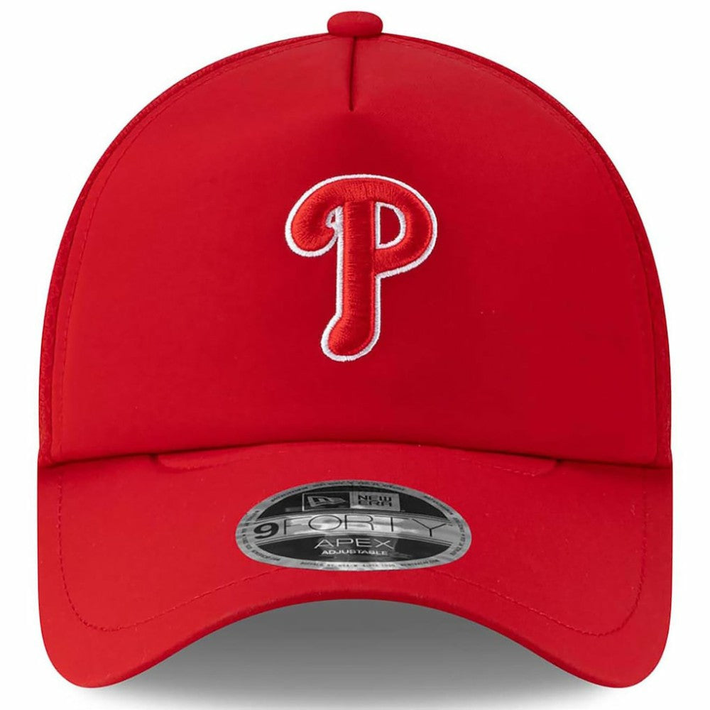 Philadelphia Phillies New Era 2026 Batting Practice Apex 9FORTY Adjustable Trucker Hat On Sale