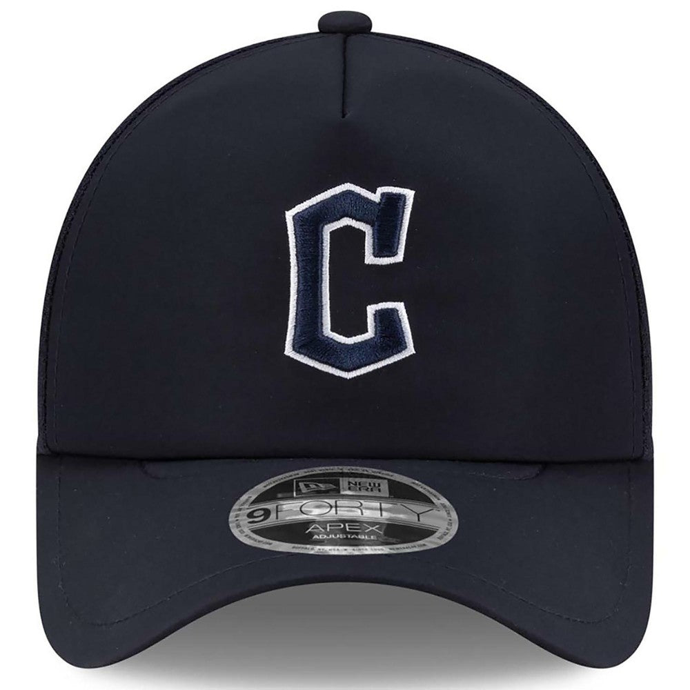 Cleveland Guardians New Era 2026 Batting Practice Apex 9FORTY Adjustable Trucker Hat discount