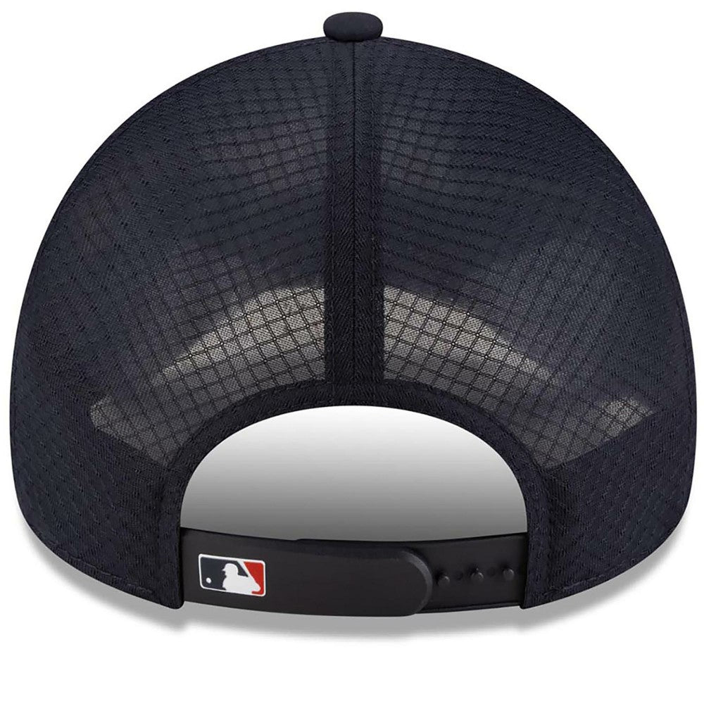 Cleveland Guardians New Era 2026 Batting Practice Apex 9FORTY Adjustable Trucker Hat discount