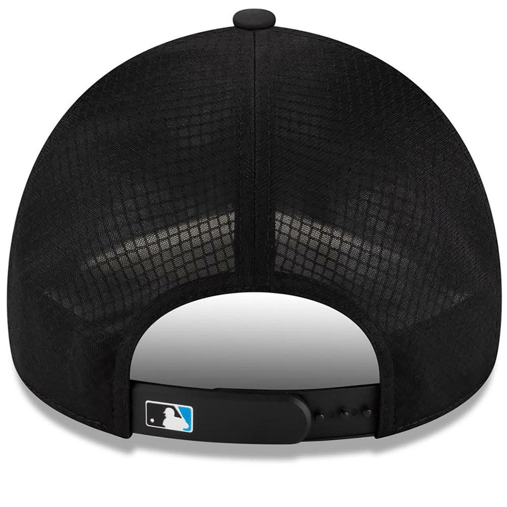 Miami Marlins New Era 2026 Batting Practice Apex 9FORTY Adjustable Trucker Hat Sale