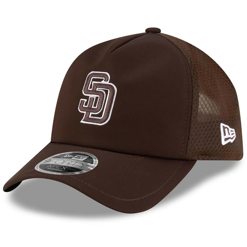 San Diego Padres New Era 2026 Batting Practice Apex 9FORTY Adjustable Trucker Hat Online