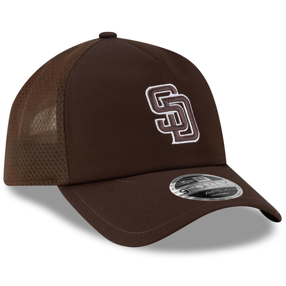 San Diego Padres New Era 2026 Batting Practice Apex 9FORTY Adjustable Trucker Hat Online