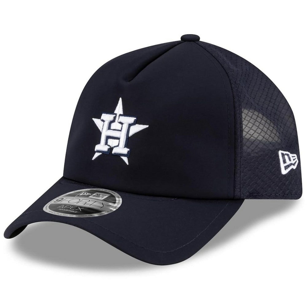 Houston Astros New Era 2026 Batting Practice Apex 9FORTY Adjustable Trucker Hat Online
