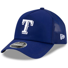 Texas Rangers New Era 2026 Batting Practice Apex 9FORTY Adjustable Trucker Hat discount