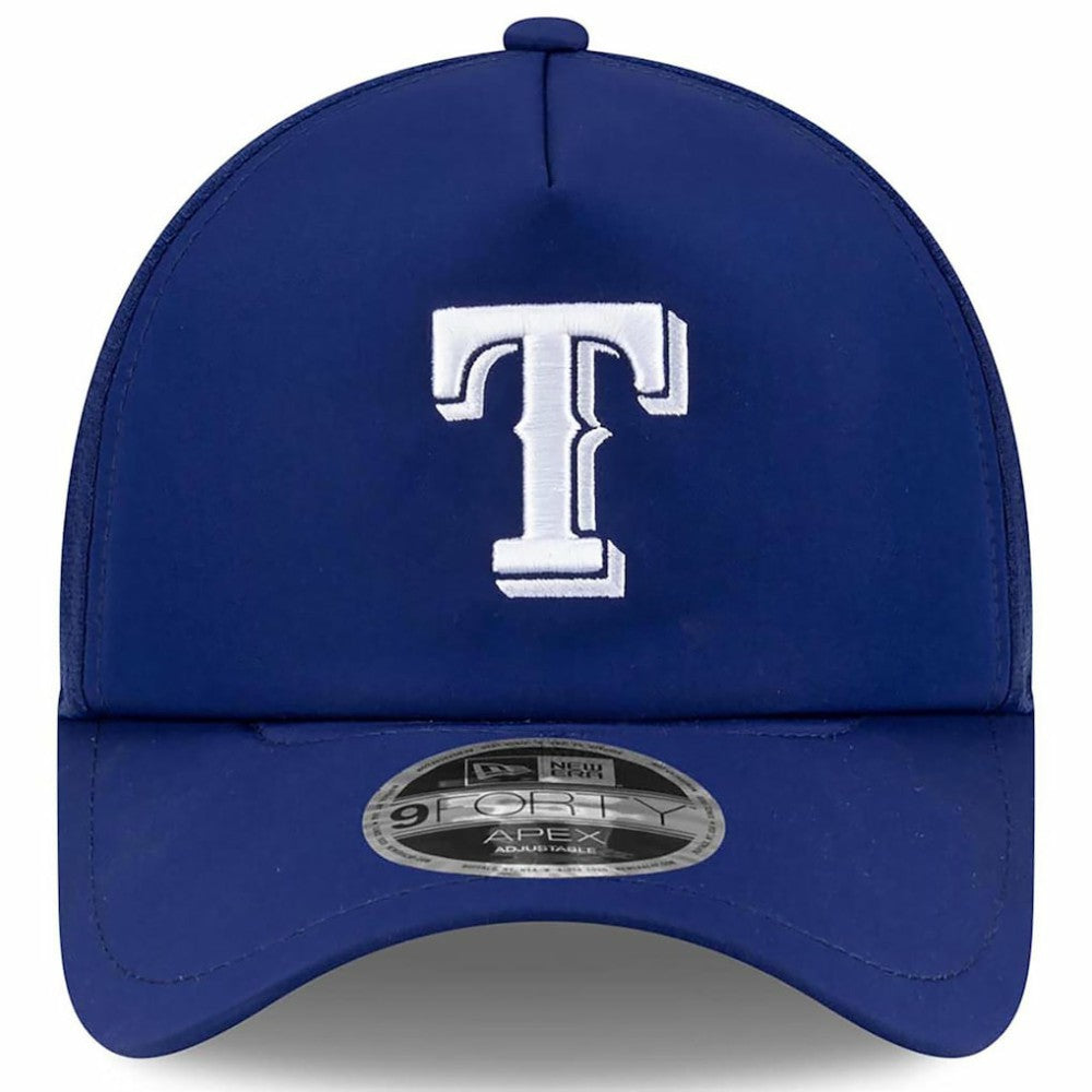 Texas Rangers New Era 2026 Batting Practice Apex 9FORTY Adjustable Trucker Hat discount