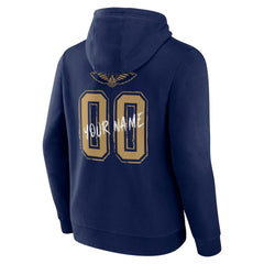NBA - New Orleans Pelicans Hustle Custom Pullover Hoodie - Navy