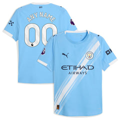Puma Manchester City 2025/26 Home Custom Jerseys - Sky Blue
