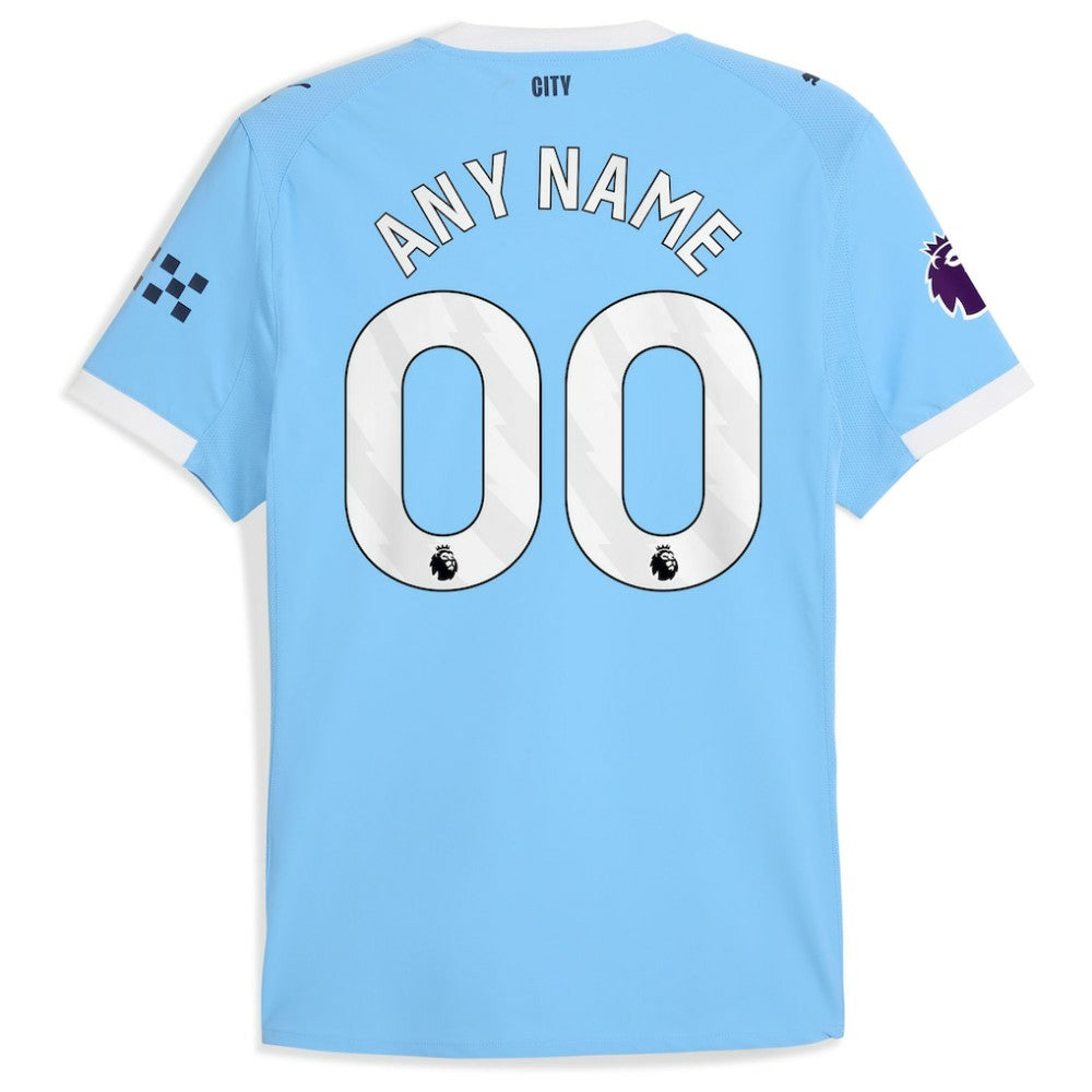 Puma Manchester City 2025/26 Home Custom Jerseys - Sky Blue