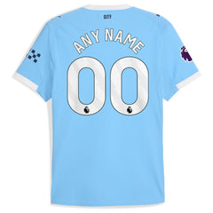Puma Manchester City 2025/26 Home Custom Jerseys - Sky Blue