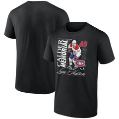 Lane Hutson Montreal Canadiens - 2025 Calder Memorial Trophy Winner T-Shirt Black