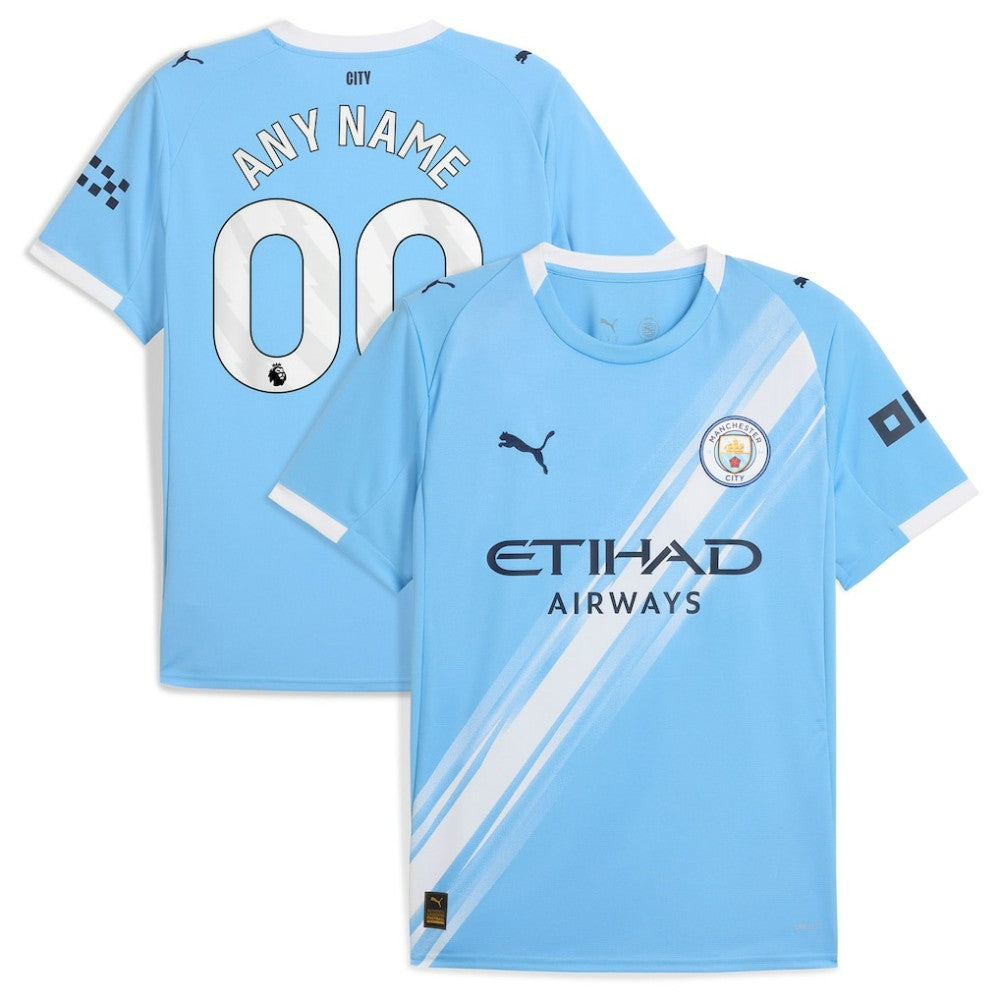 Puma Manchester City 2025/26 Home Replica Custom Jerseys - Sky Blue