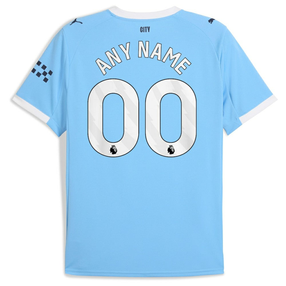 Puma Manchester City 2025/26 Home Replica Custom Jerseys - Sky Blue