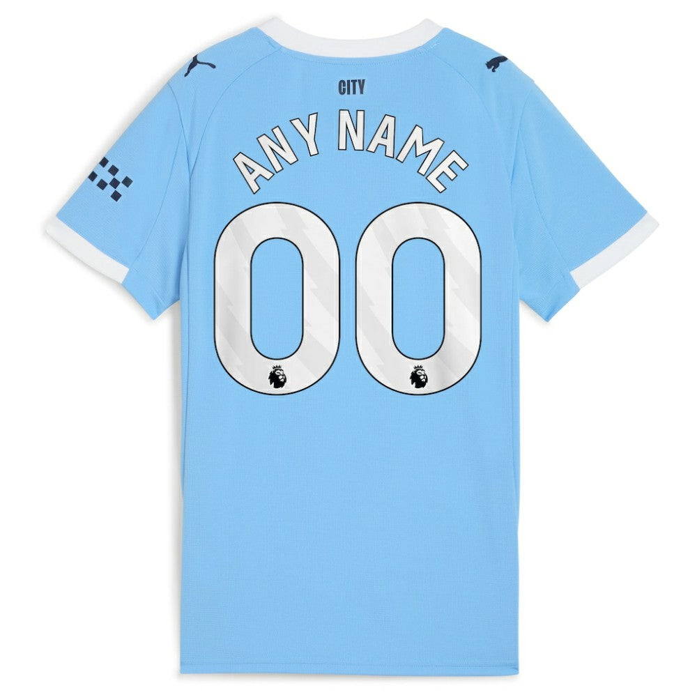 Puma Manchester City Women's 2025/26 Home Replica Custom Jerseys - Sky Blue