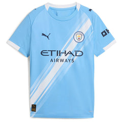 Puma Manchester City Youth 2025/26 Home Replica Custom Jerseys - Sky Blue