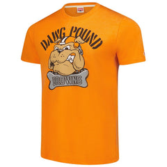 Cleveland Browns Homage Unisex Tri-Blend Dawg Pound XL Bone Collar T-Shirt Orange - NFL