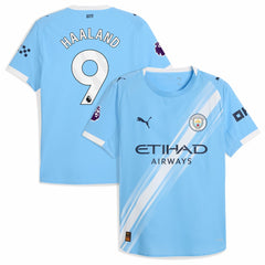 Puma Erling Haaland Manchester City 2025/26 Home Player Jerseys - Sky Blue