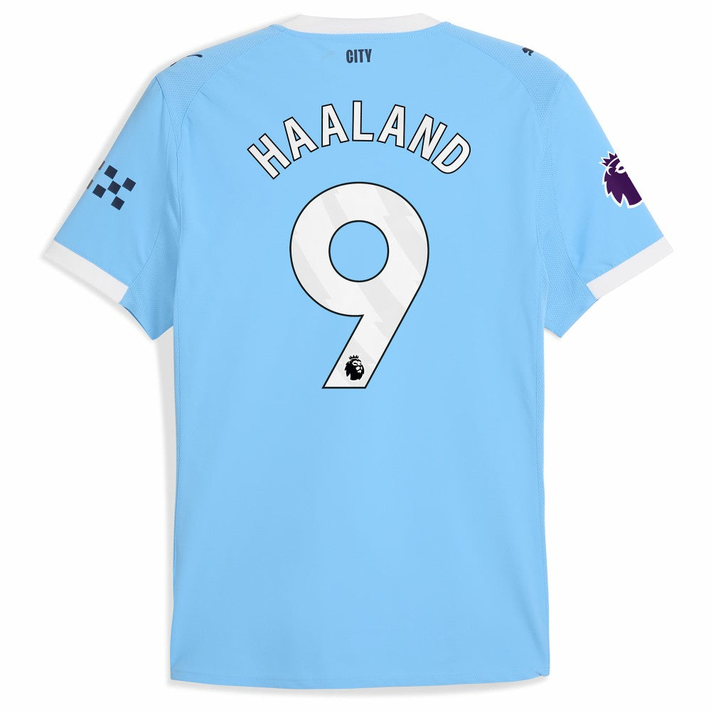Puma Erling Haaland Manchester City 2025/26 Home Player Jerseys - Sky Blue