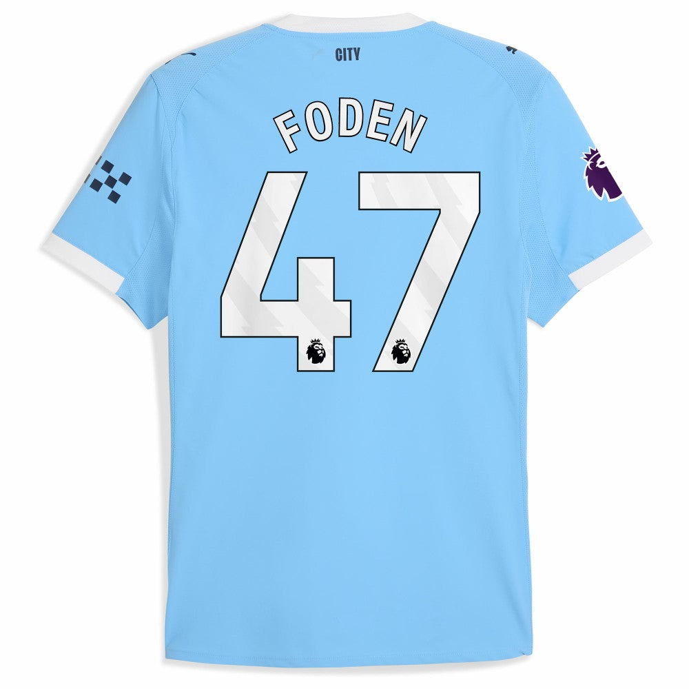 Puma Phil Foden Manchester City 2025/26 Home Player Jerseys - Sky Blue