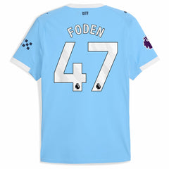 Puma Phil Foden Manchester City 2025/26 Home Player Jerseys - Sky Blue