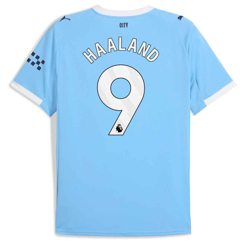 Puma Erling Haaland Manchester City 2025/26 Home Replica Player Jerseys - Sky Blue