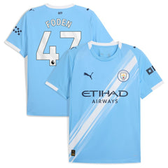 Puma Phil Foden Manchester City 2025/26 Home Replica Player Jerseys - Sky Blue