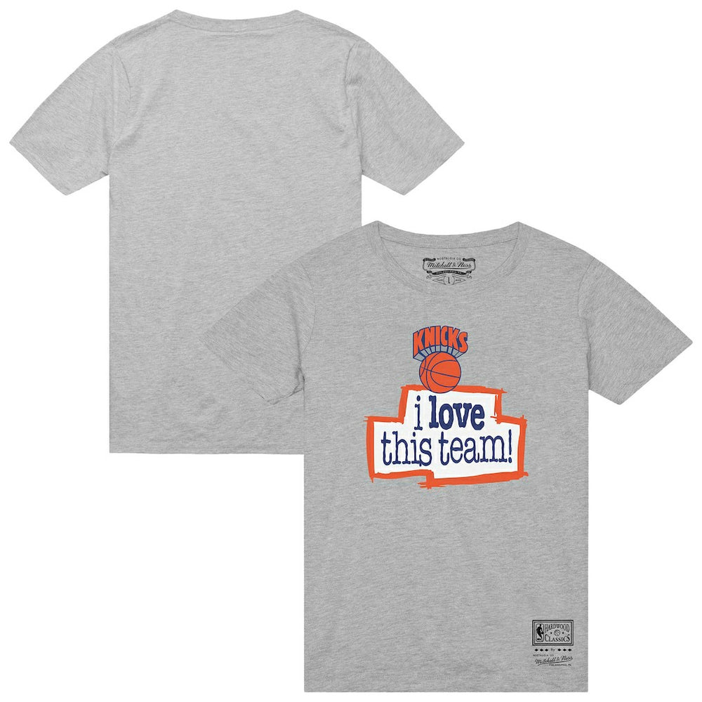 Mitchell & Ness - New York Knicks I Love This Team T-Shirt - Heather Gray