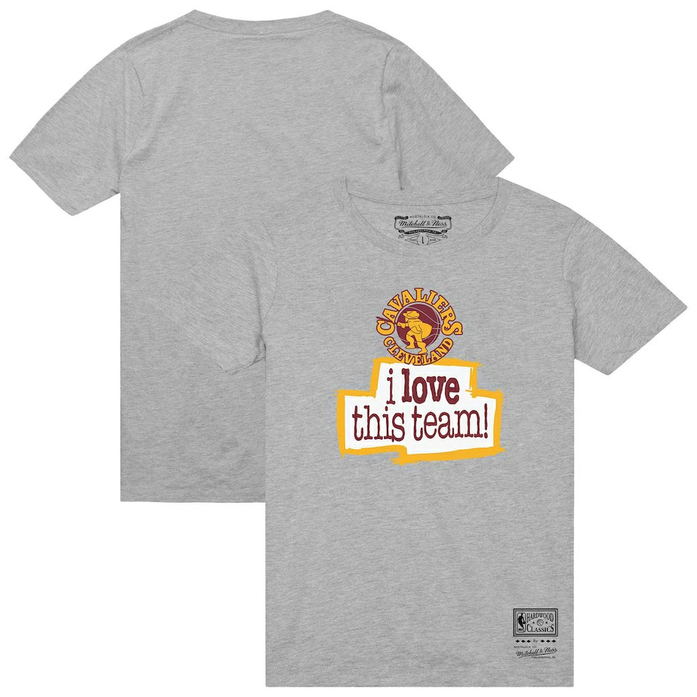 Mitchell & Ness - Cleveland Cavaliers I Love This Team T-Shirt - Heather Gray