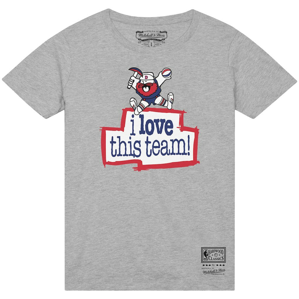 Mitchell & Ness - Denver Nuggets I Love This Team T-Shirt - Heather Gray
