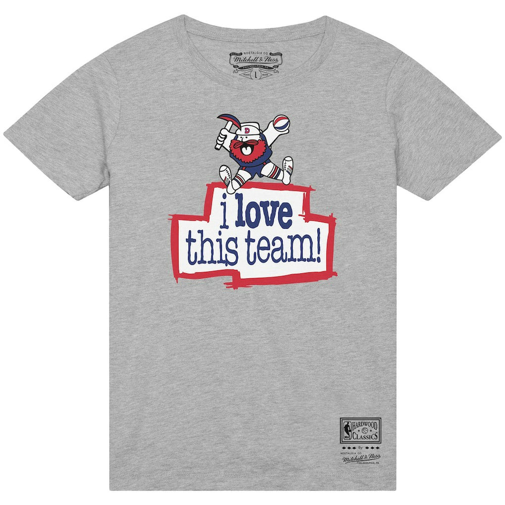 Mitchell & Ness - Denver Nuggets I Love This Team T-Shirt - Heather Gray
