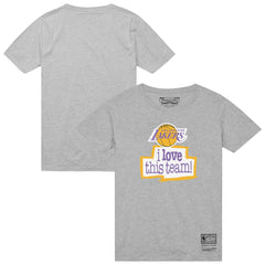Mitchell & Ness - Los Angeles Lakers I Love This Team T-Shirt - Heather Gray