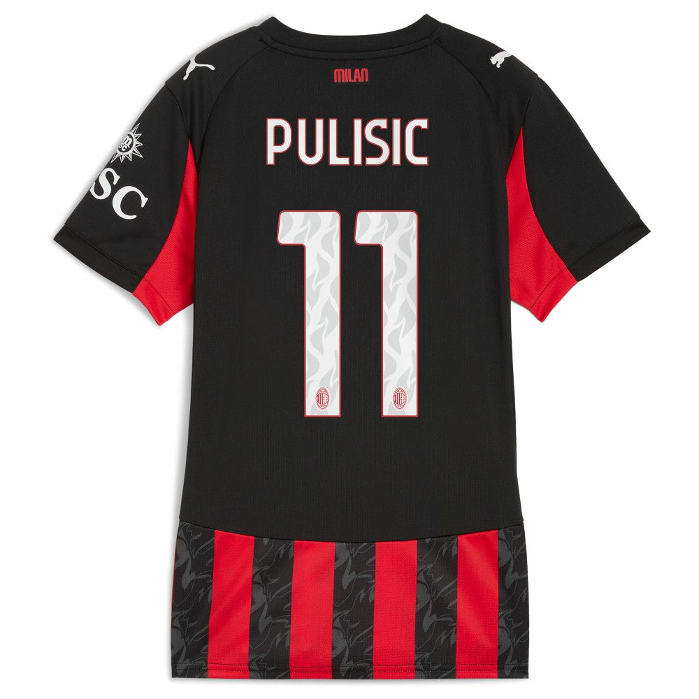 Puma Christian Pulisic AC Milan Women's 2025/26 Home Replica Player Jerseys - Red