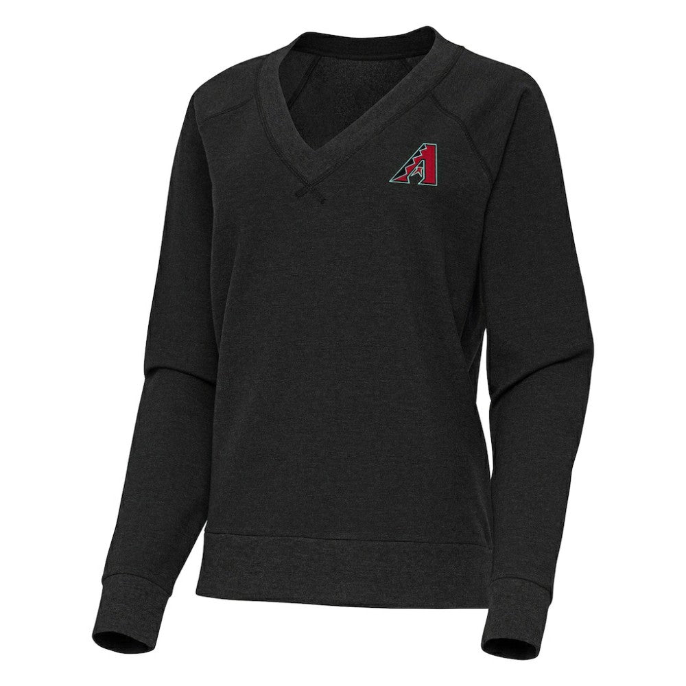Arizona Diamondbacks Antigua Women's Varsity Tri-Blend V-Neck Long Sleeve T-Shirt Lifestyle