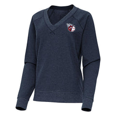 Cleveland Guardians Antigua Women's Varsity Tri-Blend V-Neck Long Sleeve T-Shirt Lifestyle