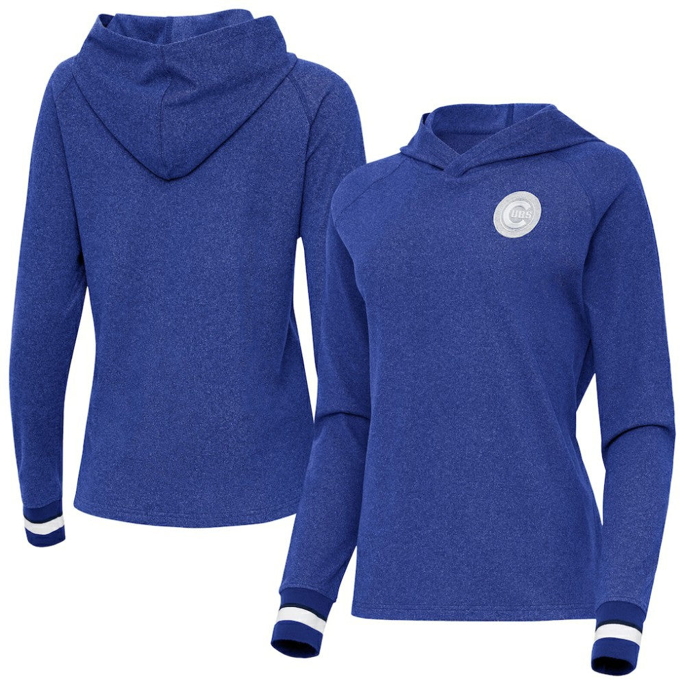 Chicago Cubs Antigua Women's Trek Pullover Hoodie for sale