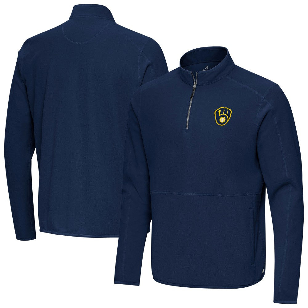 Milwaukee Brewers Antigua Step Up Quarter-Zip Pullover discount