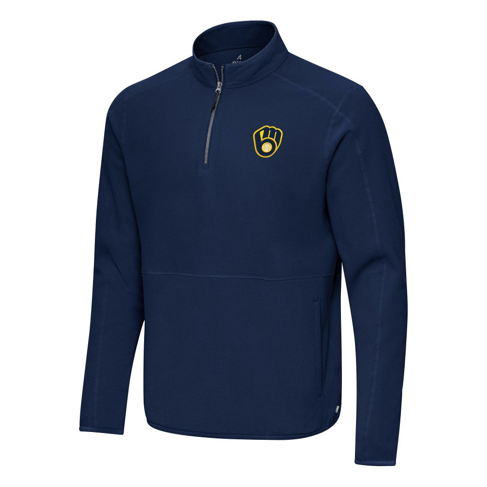 Milwaukee Brewers Antigua Step Up Quarter-Zip Pullover discount