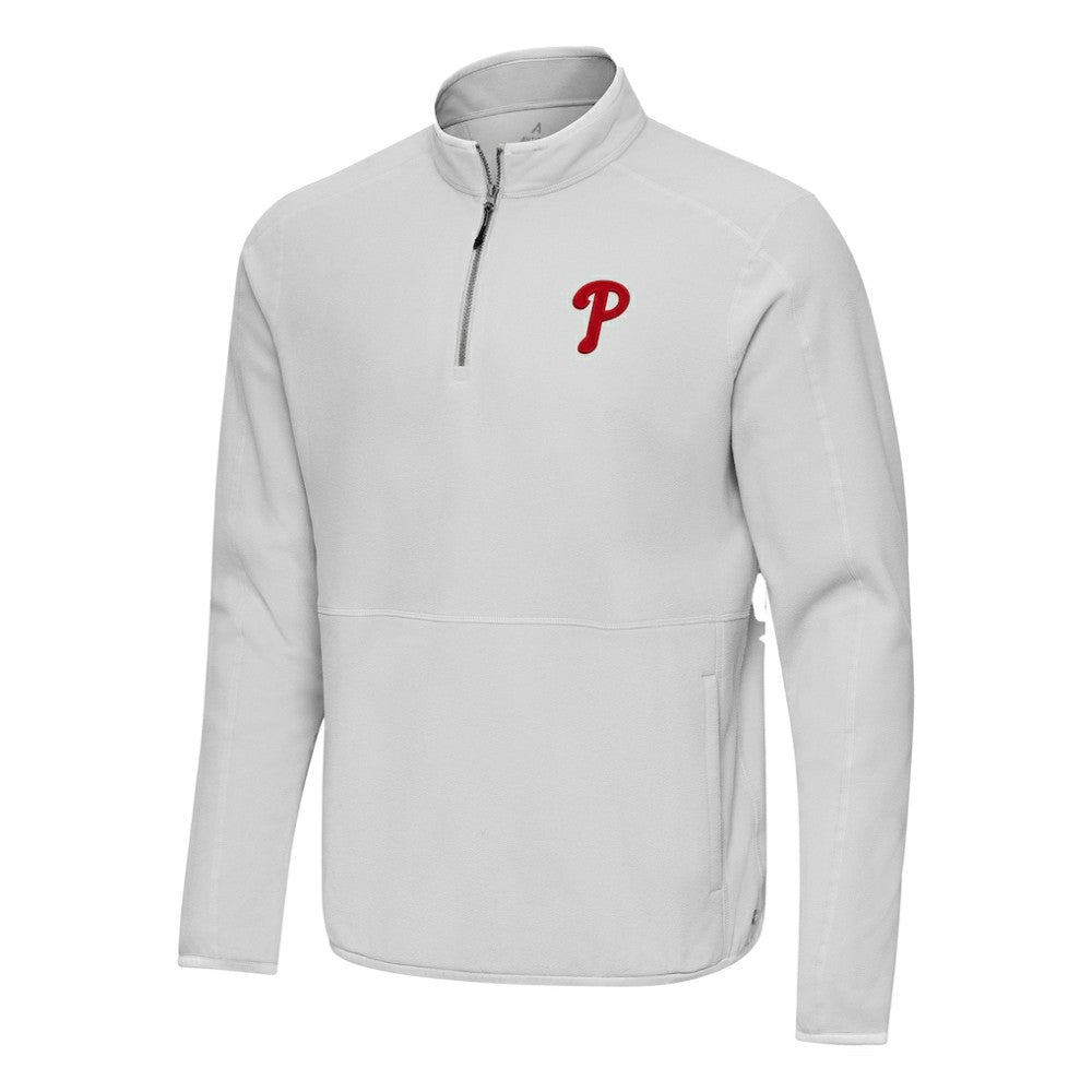 Philadelphia Phillies Antigua Step Up Quarter-Zip Pullover Sale