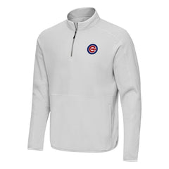 Chicago Cubs Antigua Step Up Quarter-Zip Pullover On Sale
