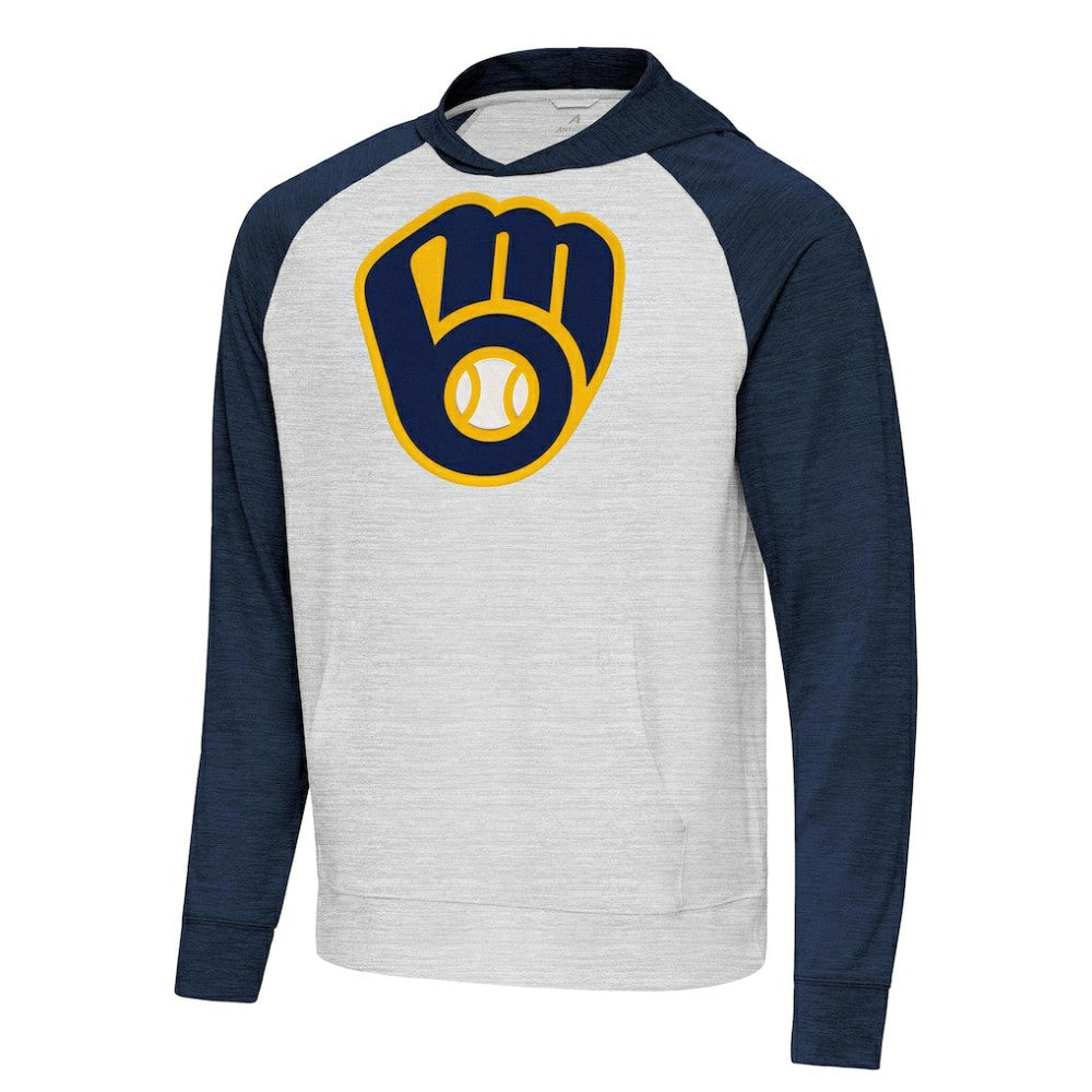 Milwaukee Brewers Antigua Urgent Pullover Hoodie Sale