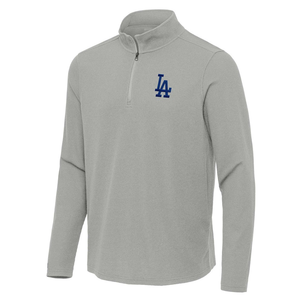 Los Angeles Dodgers Antigua Sync Tri-Blend Quarter-Zip Pullover Online