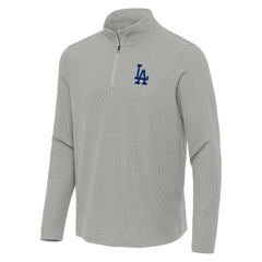 Los Angeles Dodgers Antigua Sync Tri-Blend Quarter-Zip Pullover Online