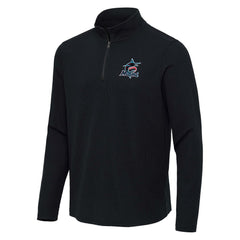 Miami Marlins Antigua Sync Tri-Blend Quarter-Zip Pullover discount
