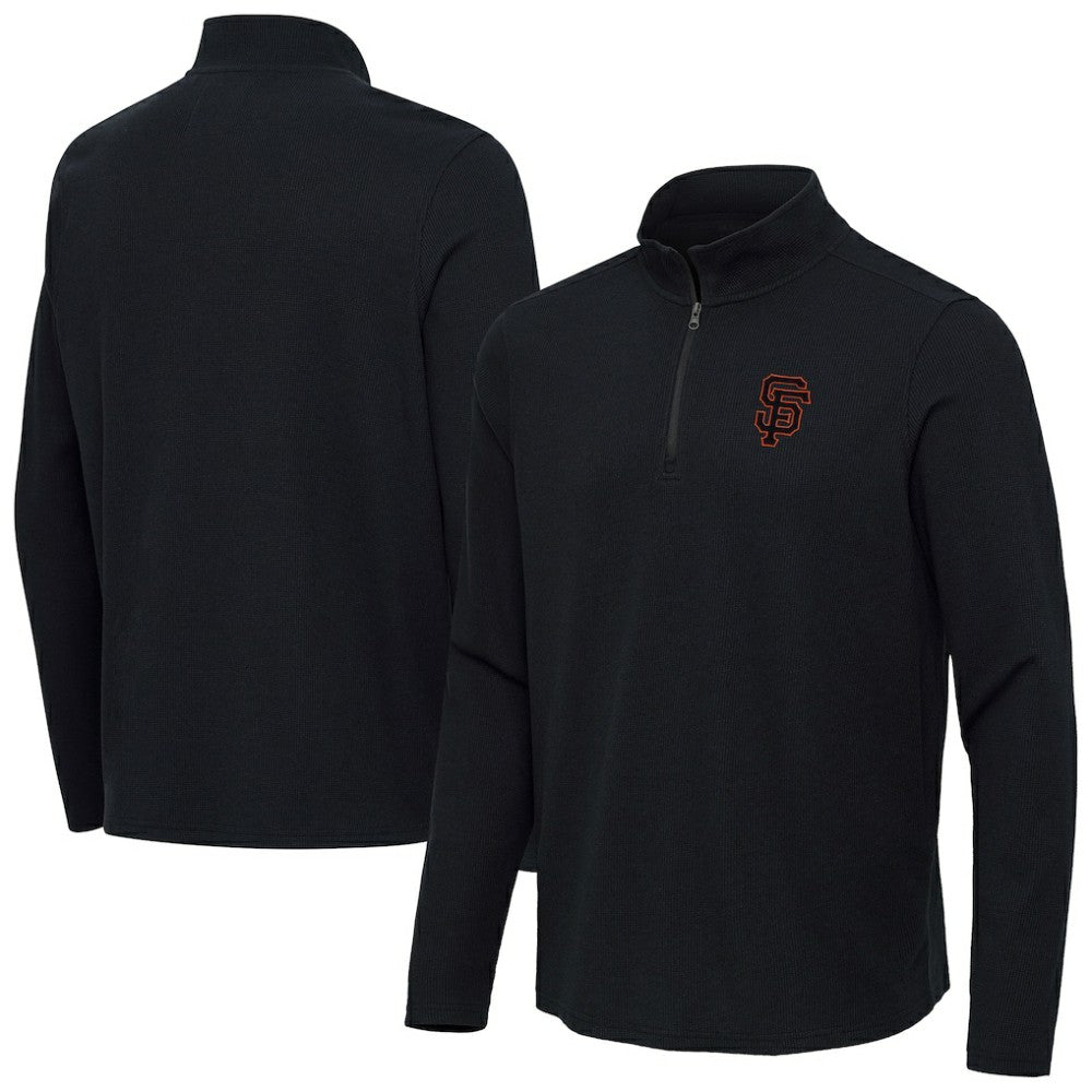 San Francisco Giants Antigua Sync Tri-Blend Quarter-Zip Pullover discount