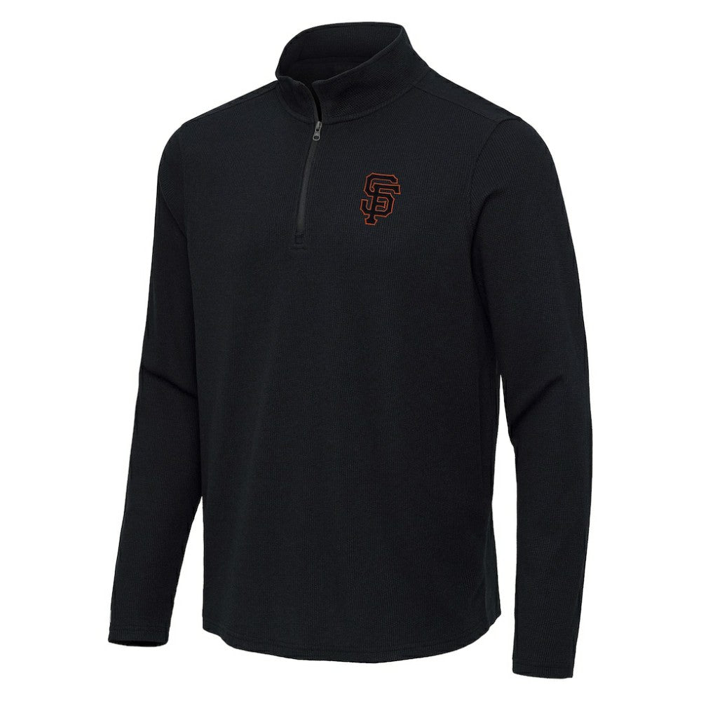 San Francisco Giants Antigua Sync Tri-Blend Quarter-Zip Pullover discount