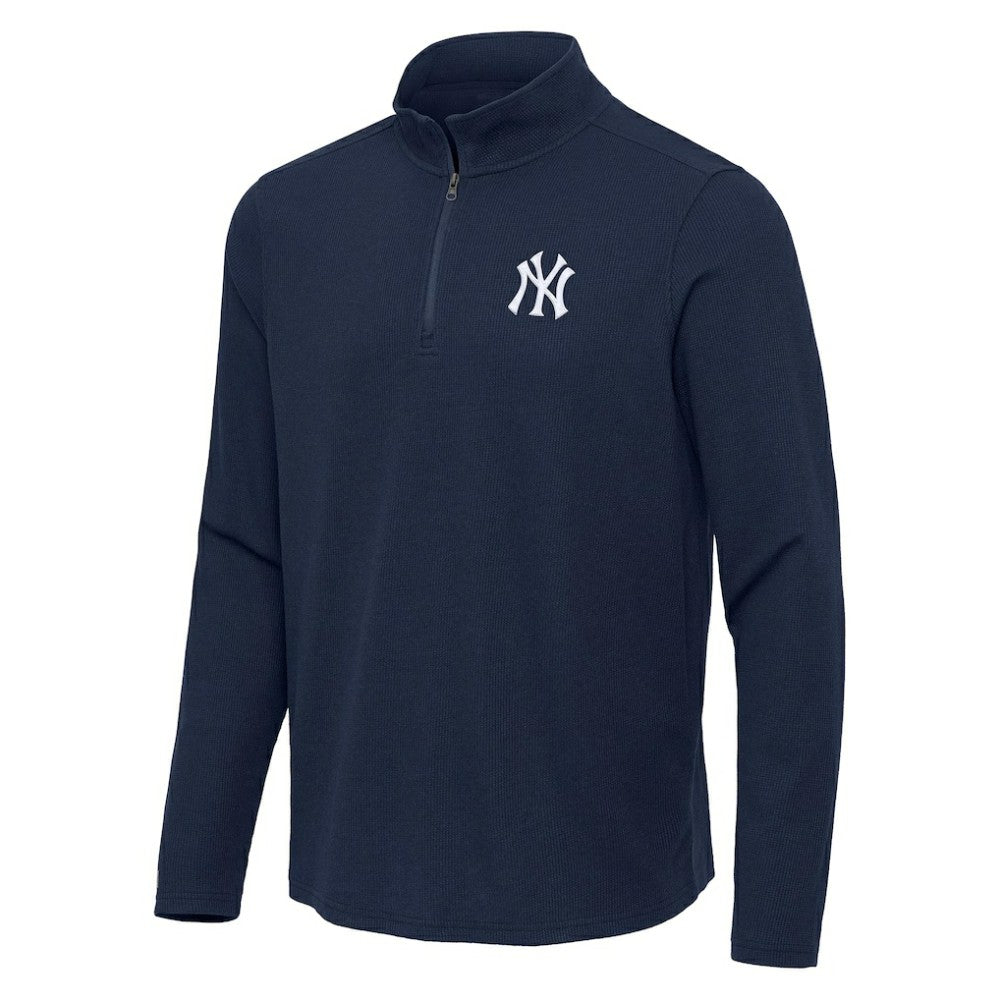 New York Yankees Antigua Sync Tri-Blend Quarter-Zip Pullover Online