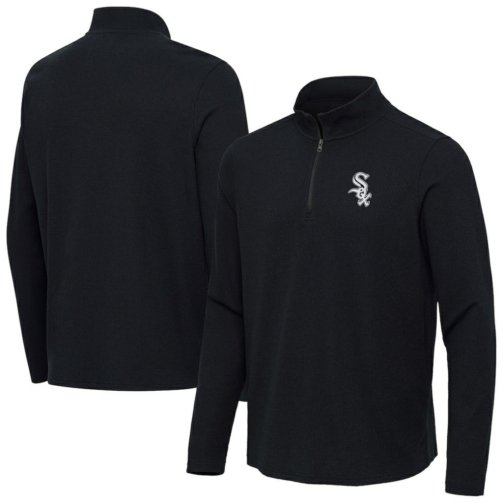 Chicago White Sox Antigua Sync Tri-Blend Quarter-Zip Pullover discount