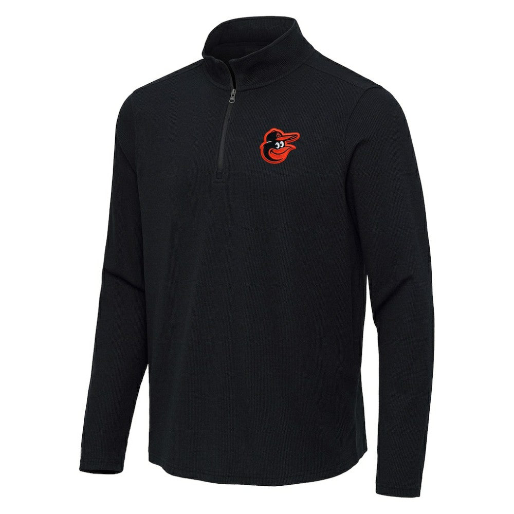 Baltimore Orioles Antigua Sync Tri-Blend Quarter-Zip Pullover discount