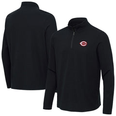 Cincinnati Reds Antigua Sync Tri-Blend Quarter-Zip Pullover Lifestyle