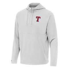 Texas Rangers Antigua Connected Quarter-Zip Pullover Hoodie Clearance