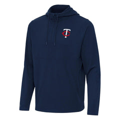 Minnesota Twins Antigua Connected Quarter-Zip Pullover Hoodie Clearance